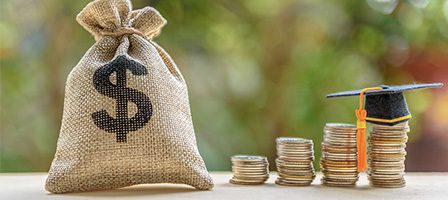Financial growth and education savings concept