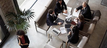 Business meeting in modern office