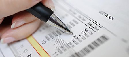 Calculating expenses with a pen